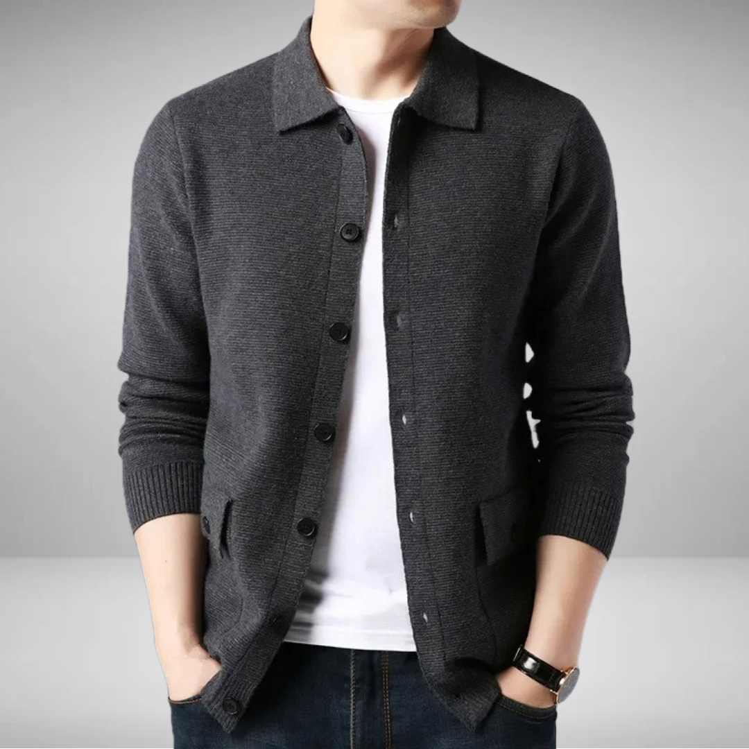Xantos - Turn Down Collar Blazer