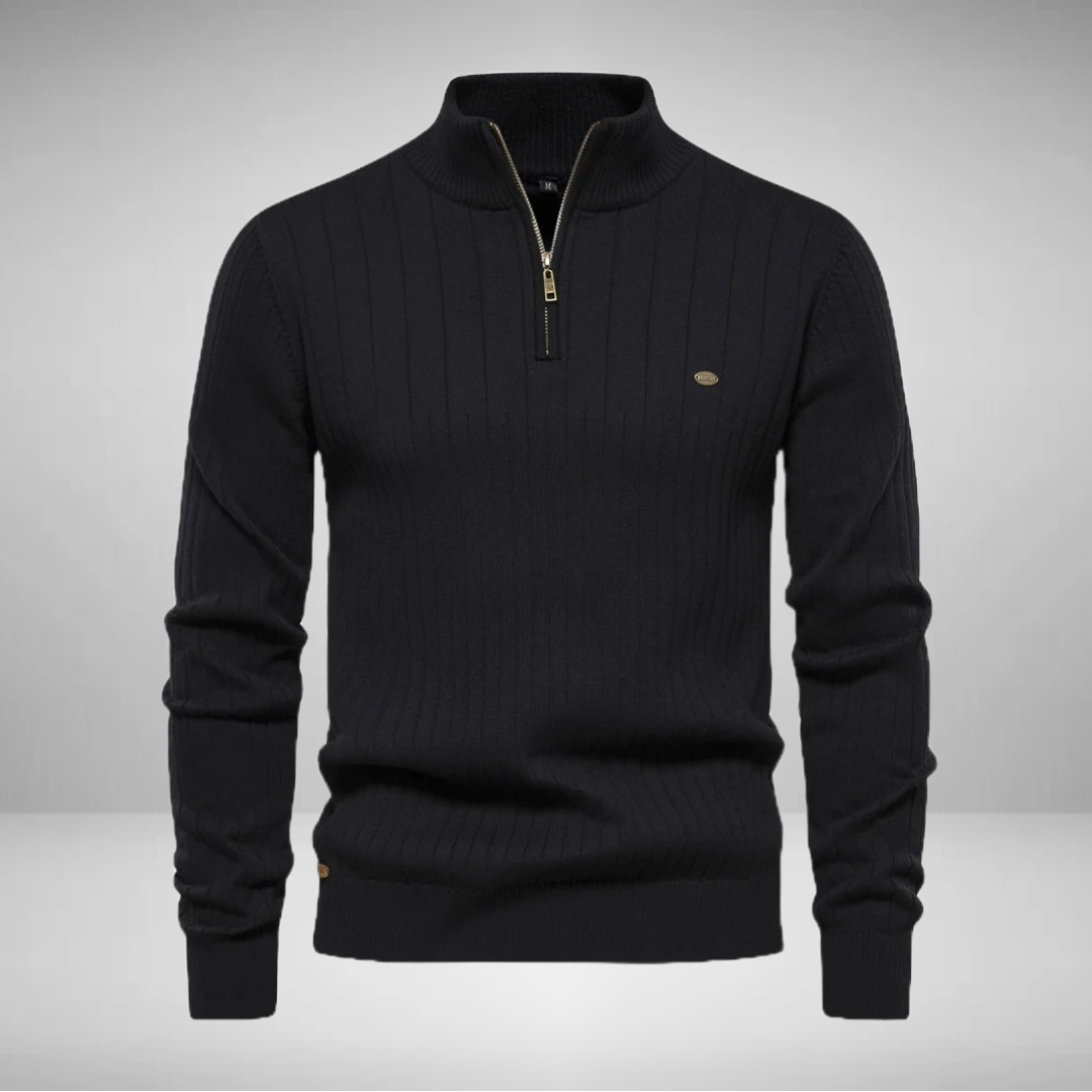 Zev - Aiopeson Knit Zip Sweater
