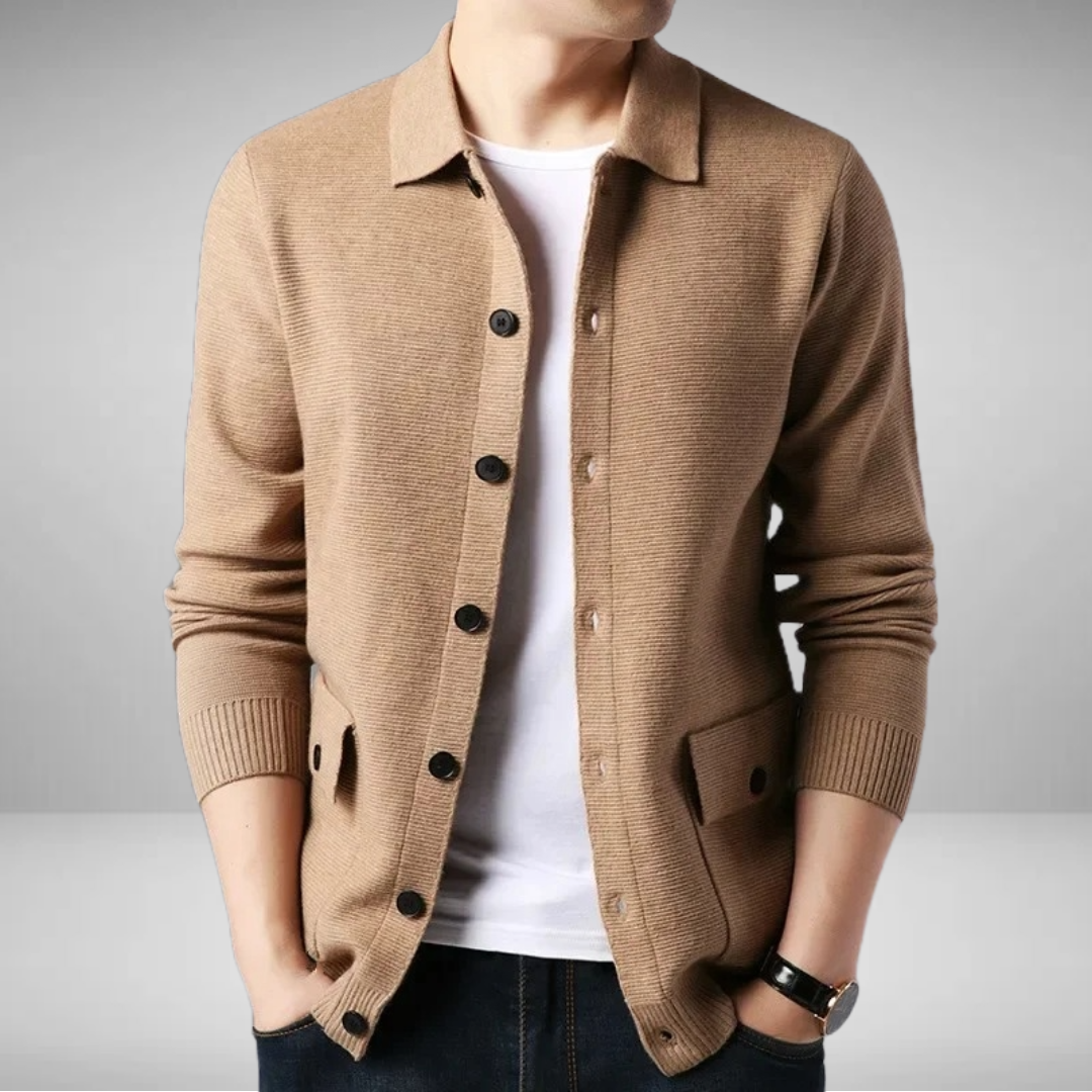 Xantos - Turn Down Collar Blazer
