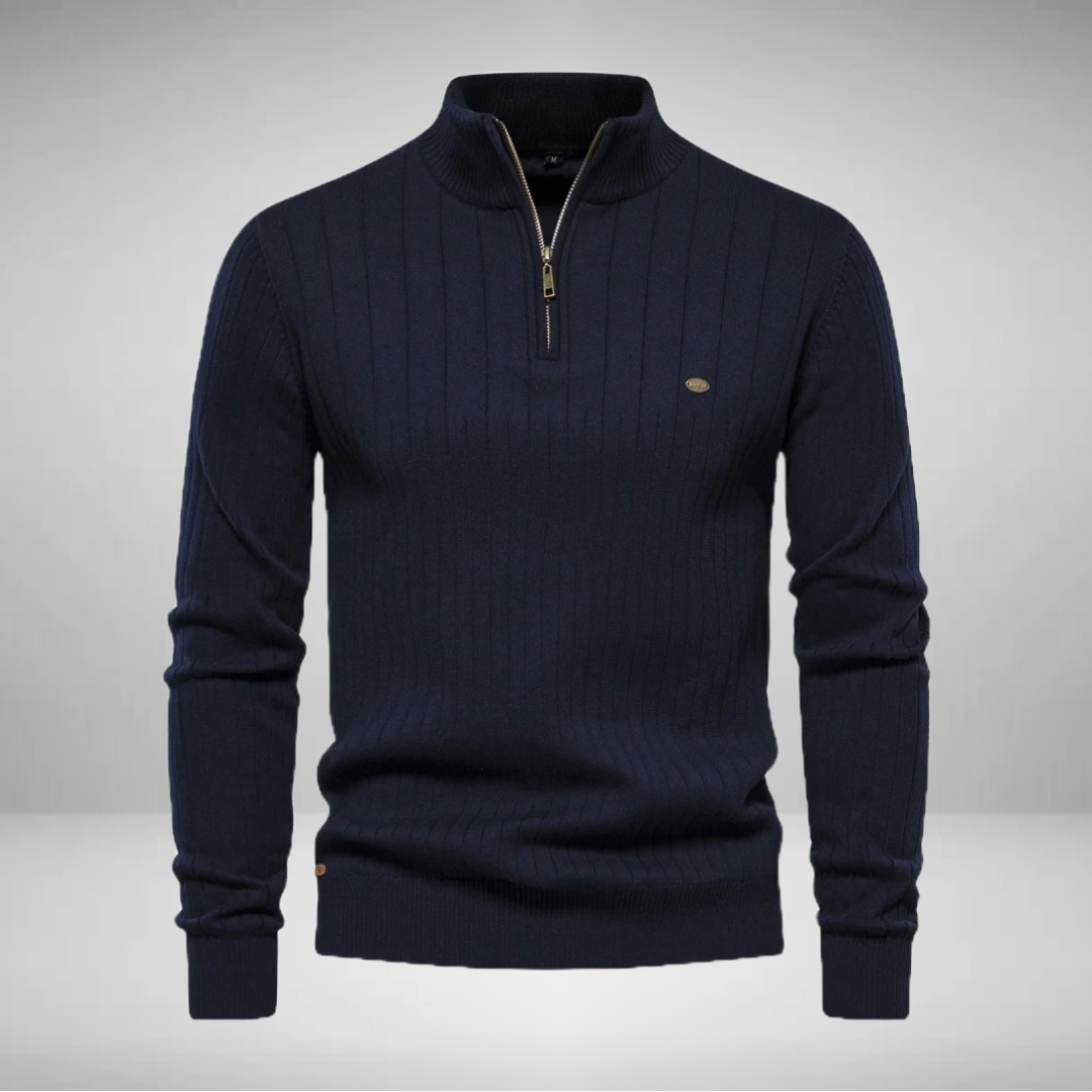Zev - Aiopeson Knit Zip Sweater