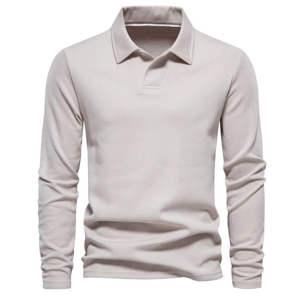 Premium Polo Shirt for Men Front Side Beige