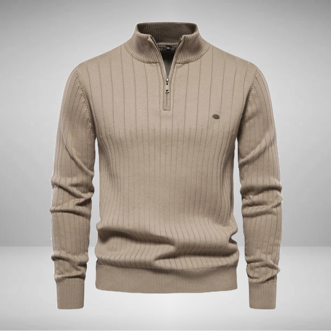 Zev - Aiopeson Knit Zip Sweater