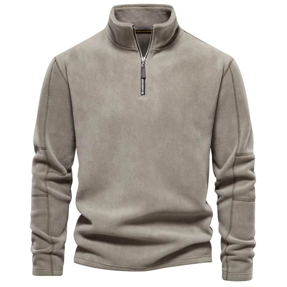 Julius - Fleece Pullover with Quarter-Zip