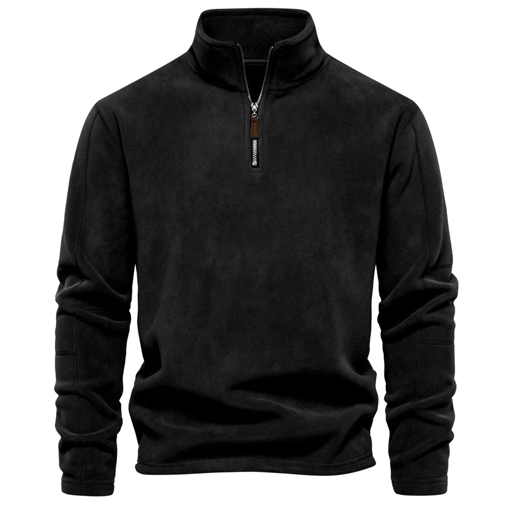 Julius - Fleece Pullover with Quarter-Zip