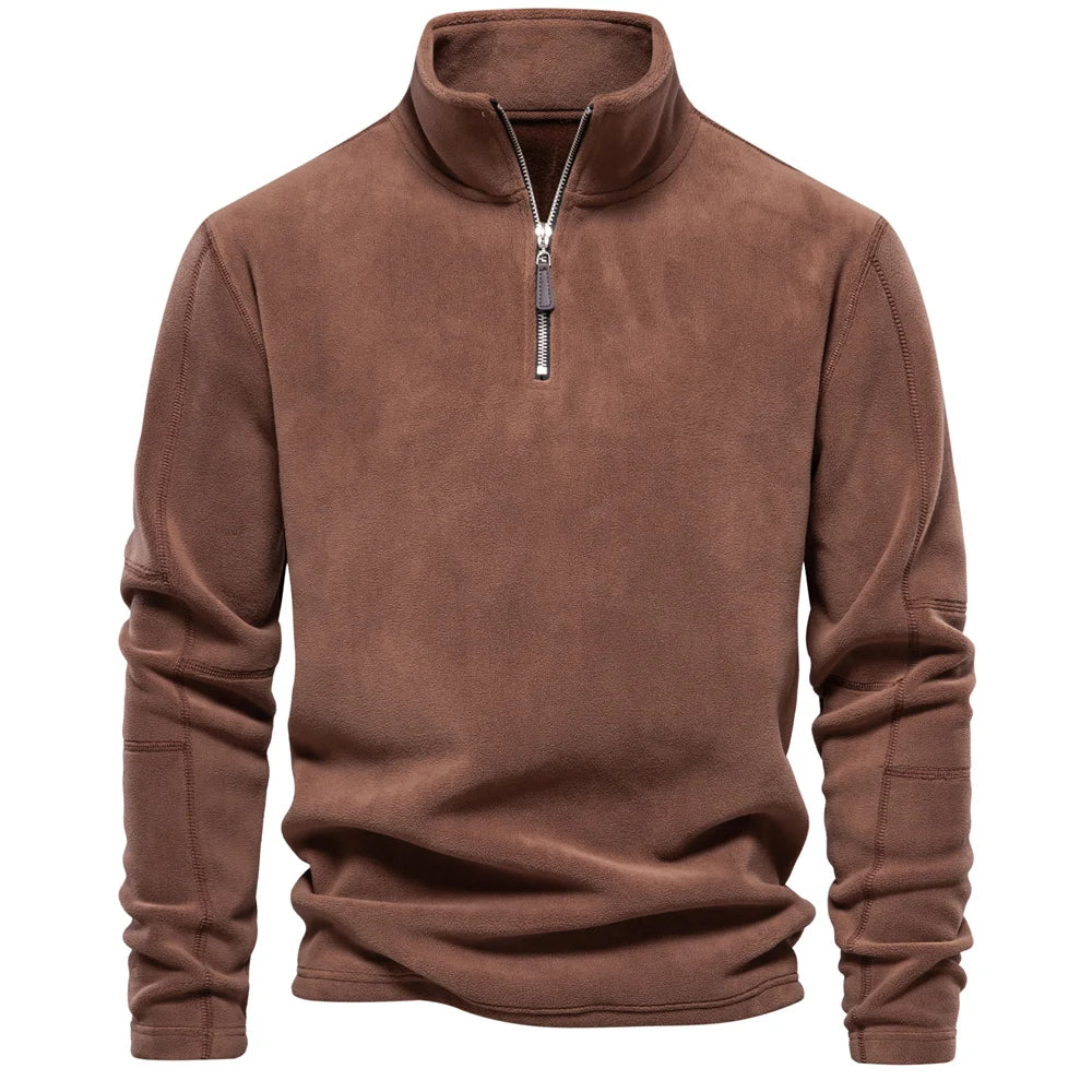 Julius - Fleece Pullover with Quarter-Zip