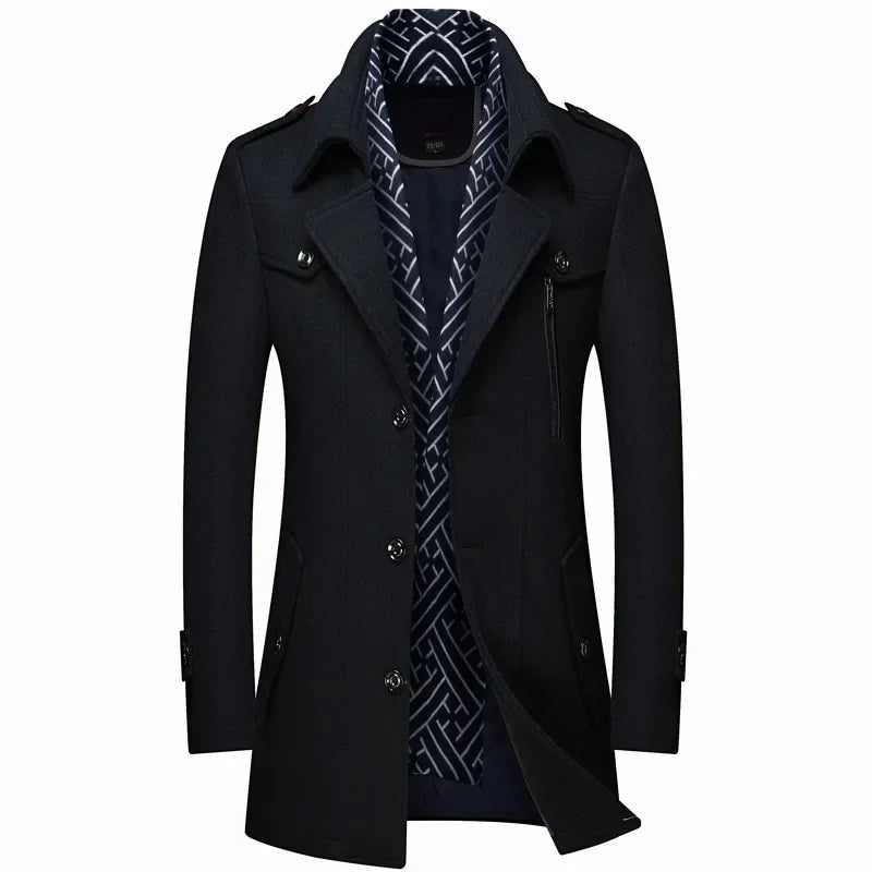 Lucas - Wool Blend Trench Coat