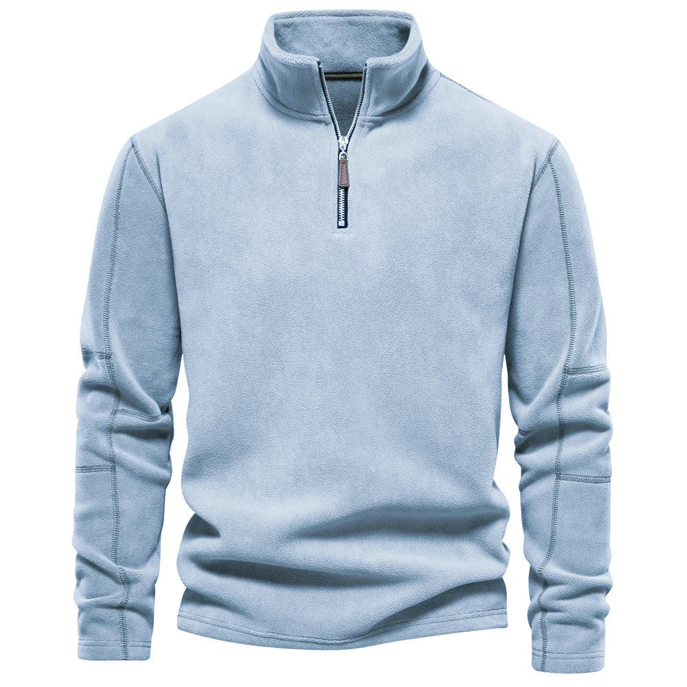 Julius - Fleece Pullover with Quarter-Zip