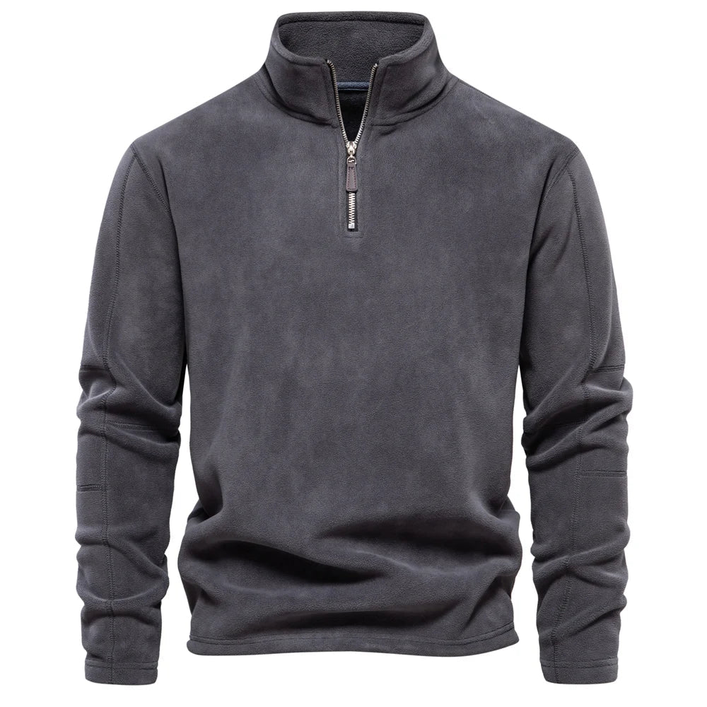 Julius - Fleece Pullover with Quarter-Zip