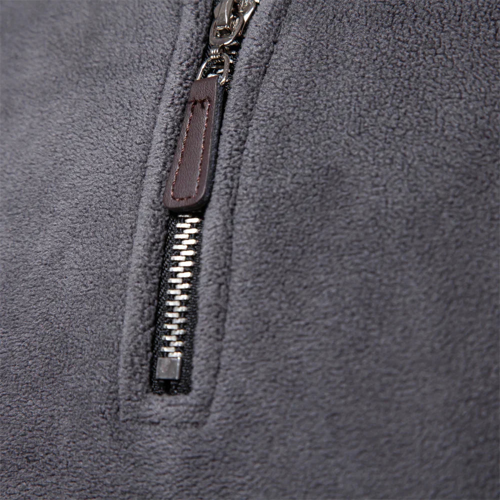 Julius - Fleece Pullover with Quarter-Zip