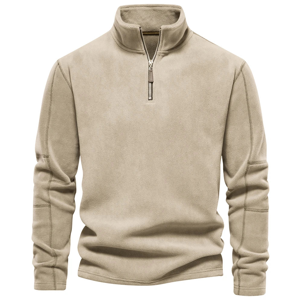 Julius - Fleece Pullover with Quarter-Zip