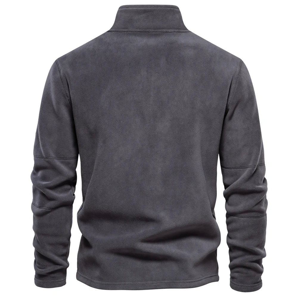 Julius - Fleece Pullover with Quarter-Zip