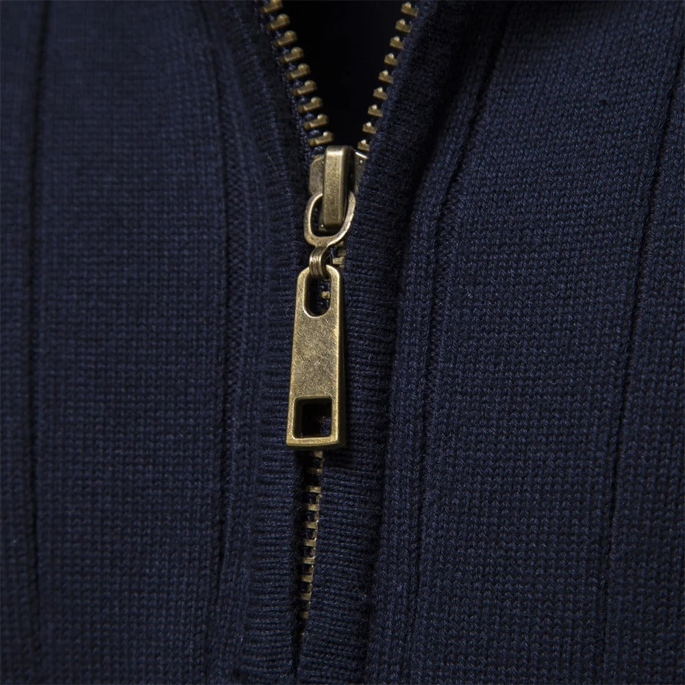 Zev - Aiopeson Knit Zip Sweater