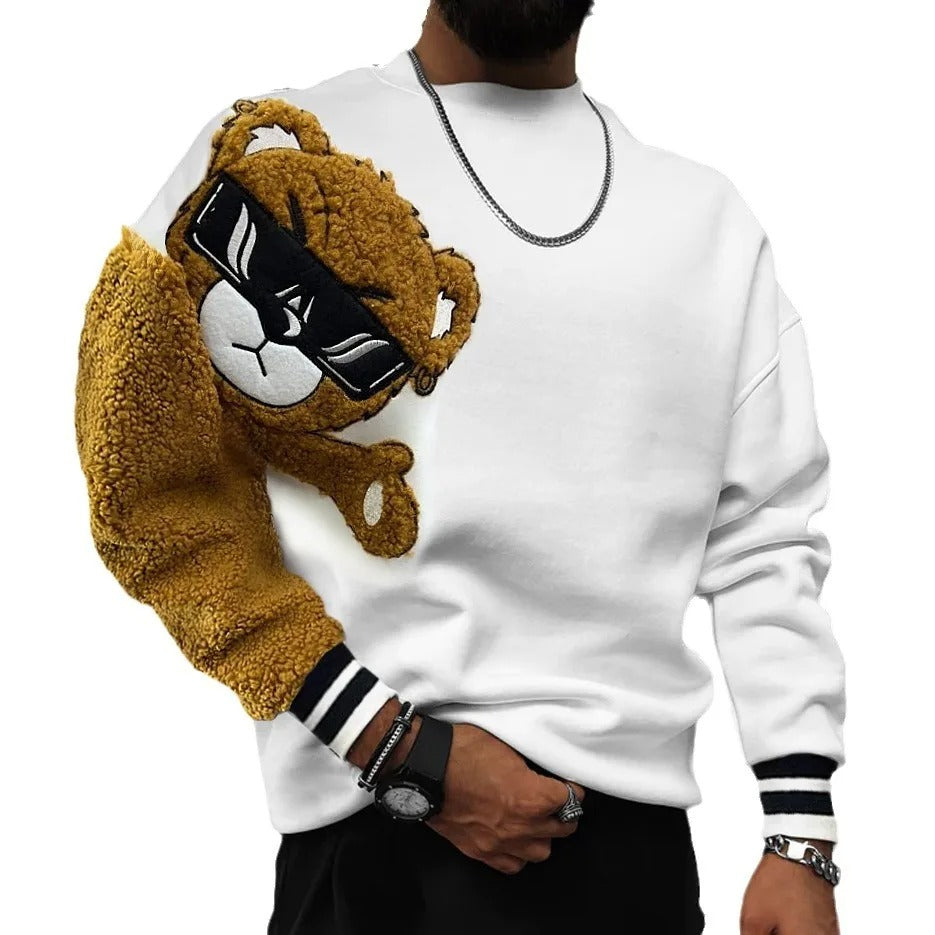 Jordy - Cartoon Bear Embroidered Sweater
