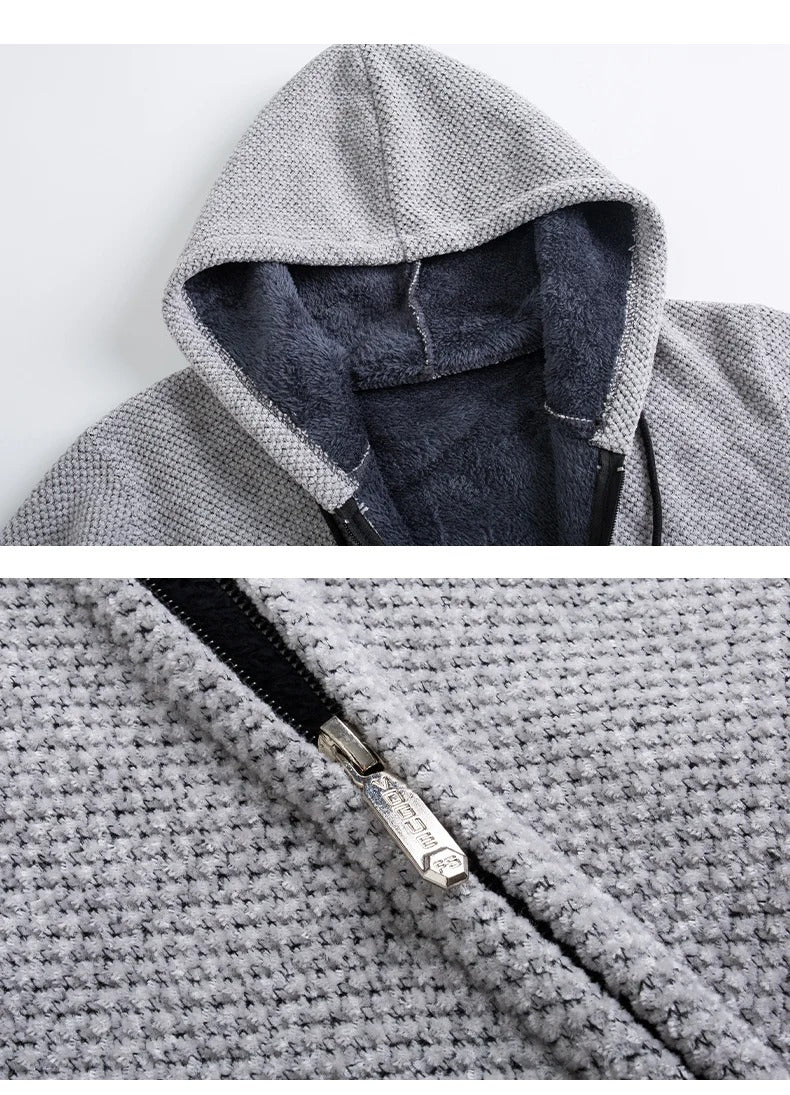 Cassian - Padded Fleece Zip Hoodie