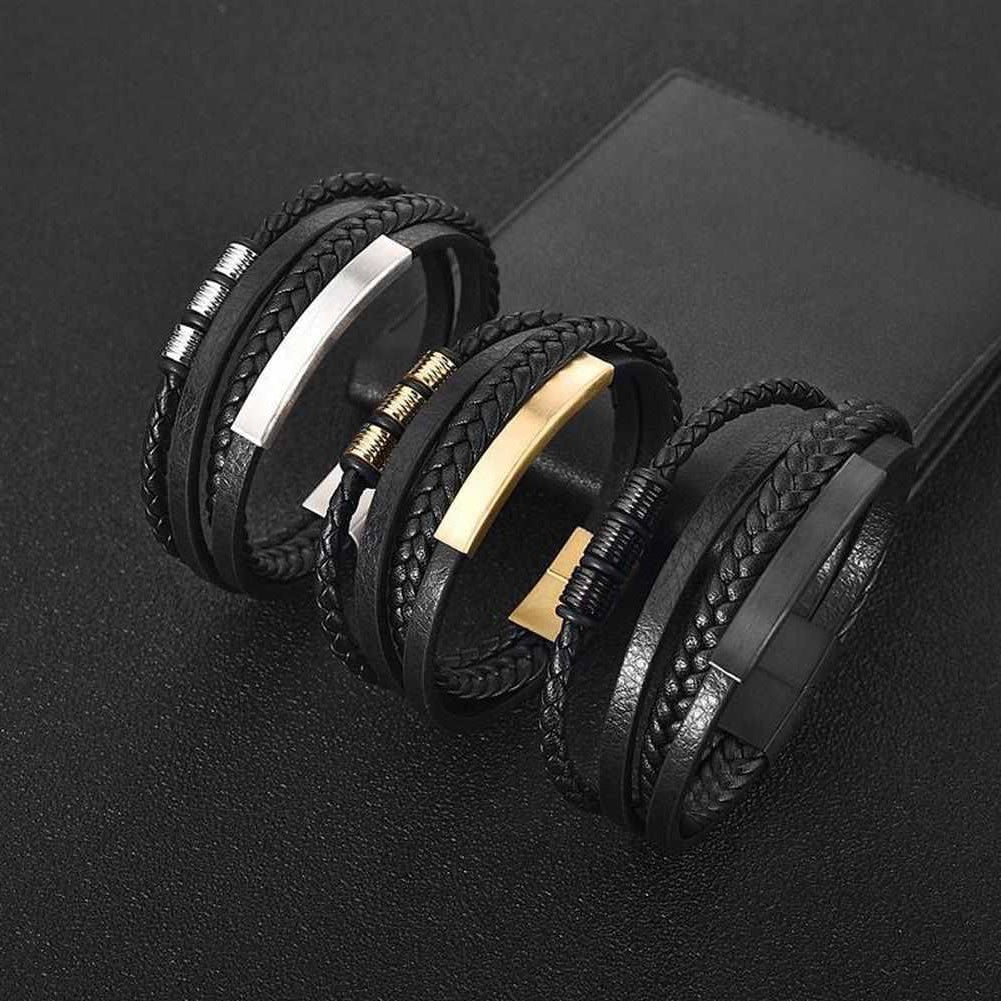 Levy - Woven Leather Bracelets