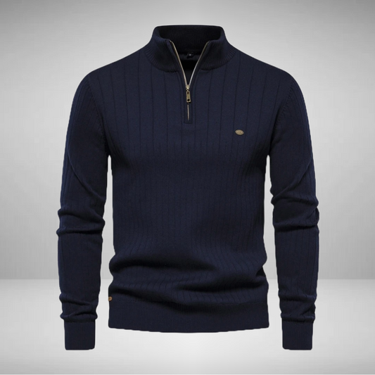 Zev - Aiopeson Knit Zip Sweater