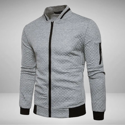Ethan - Jacquard Zip Bomber