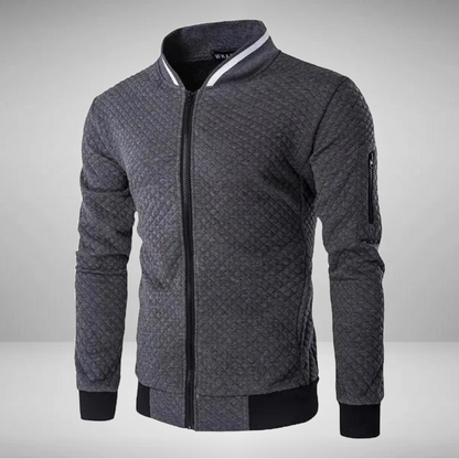 Ethan - Jacquard Zip Bomber