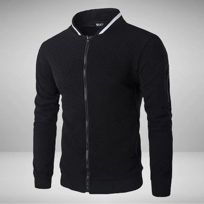 Ethan - Jacquard Zip Bomber