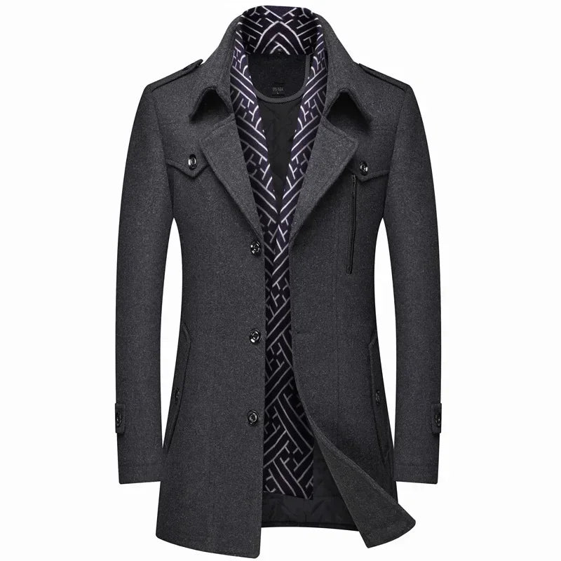 Lucas - Wool Blend Trench Coat