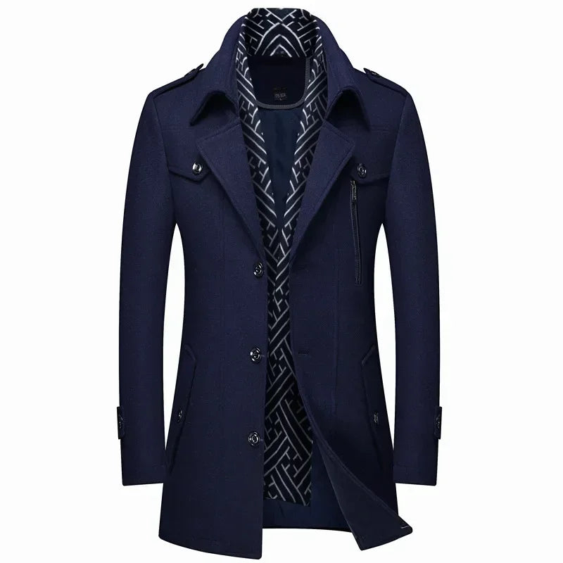 Lucas - Wool Blend Trench Coat