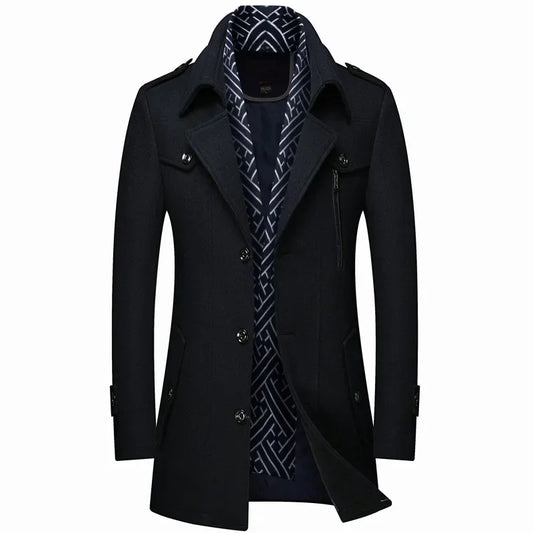 Lucas - Wool Blend Trench Coat