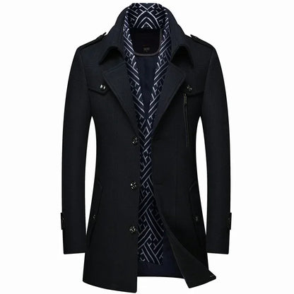 Lucas - Wool Blend Trench Coat
