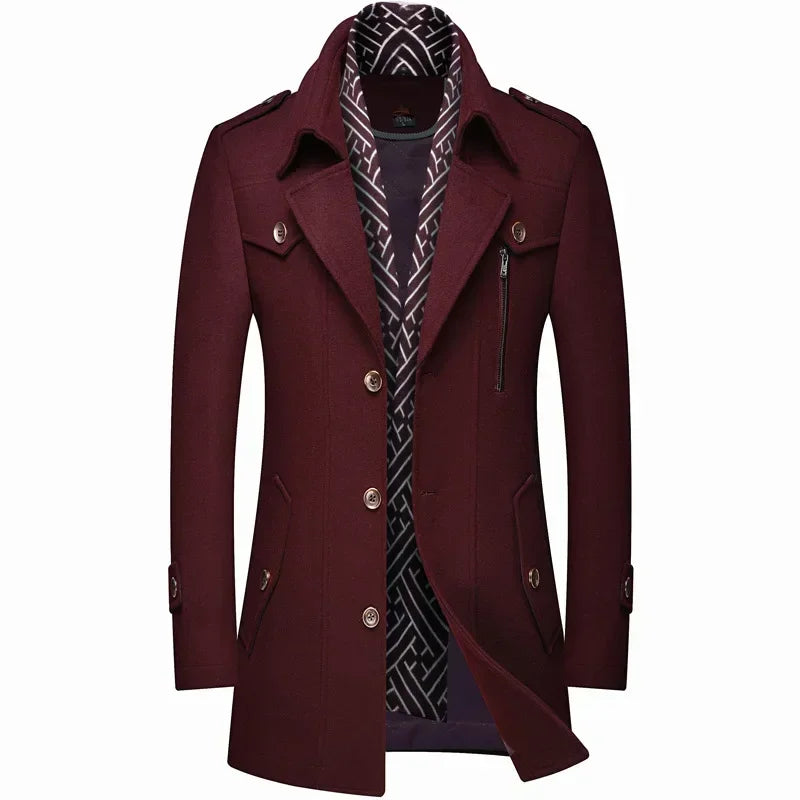 Lucas - Wool Blend Trench Coat